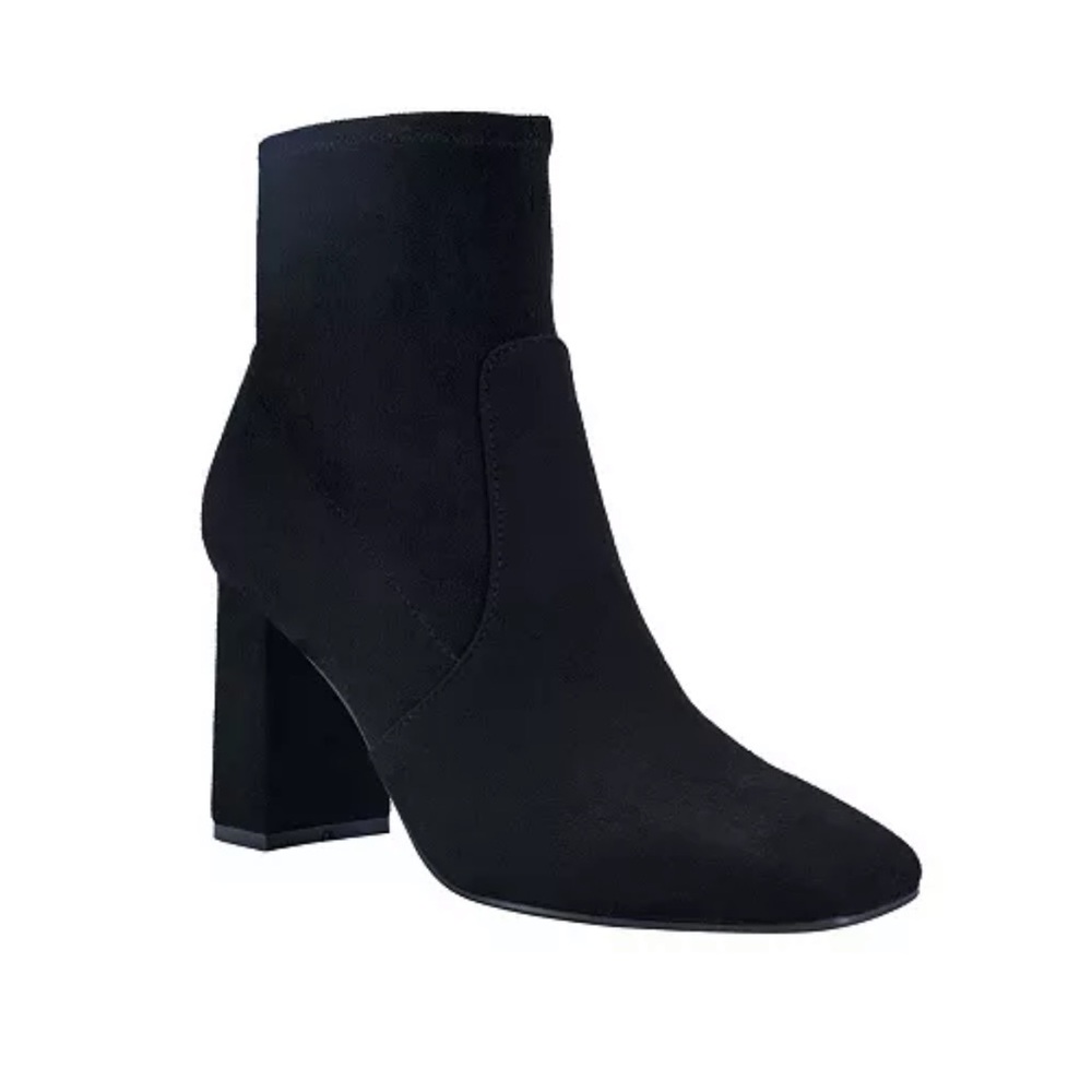 Marc Fisher Black Suede Ankle Boots Size 7.5